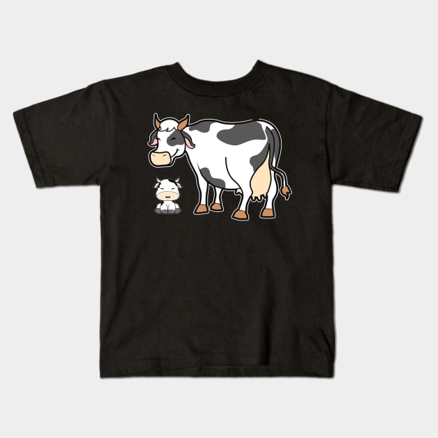 Baby Cow Cute Kids T-Shirt by Imutobi